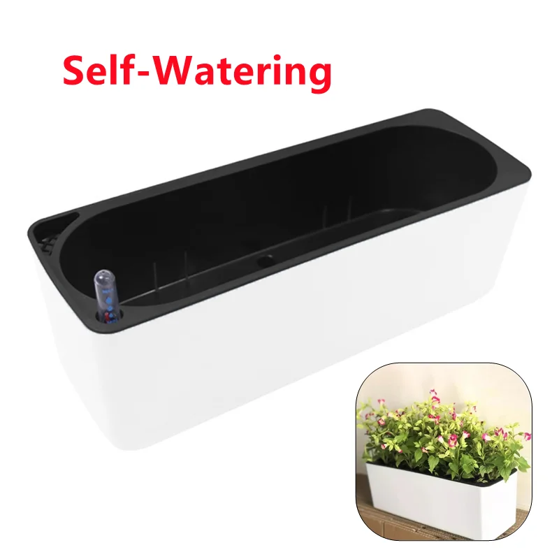 Rectangula Lazy Flower Pot Pot - Automatic Plant Waterer 评论和价格