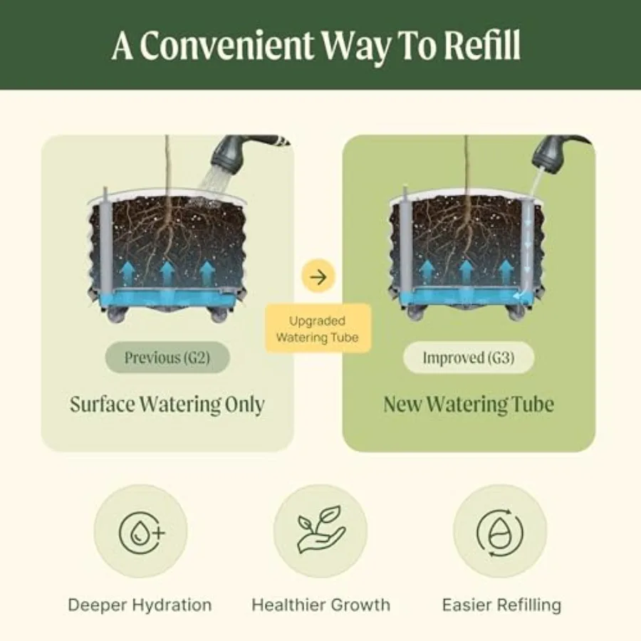 Rolling Citrus Tree Planter Ge - Self-Watering Planter 评论和价格