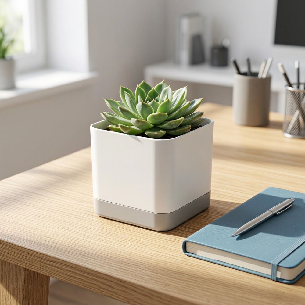 Simple Square Shape Self Water - Self-Watering Planter 评论和价格