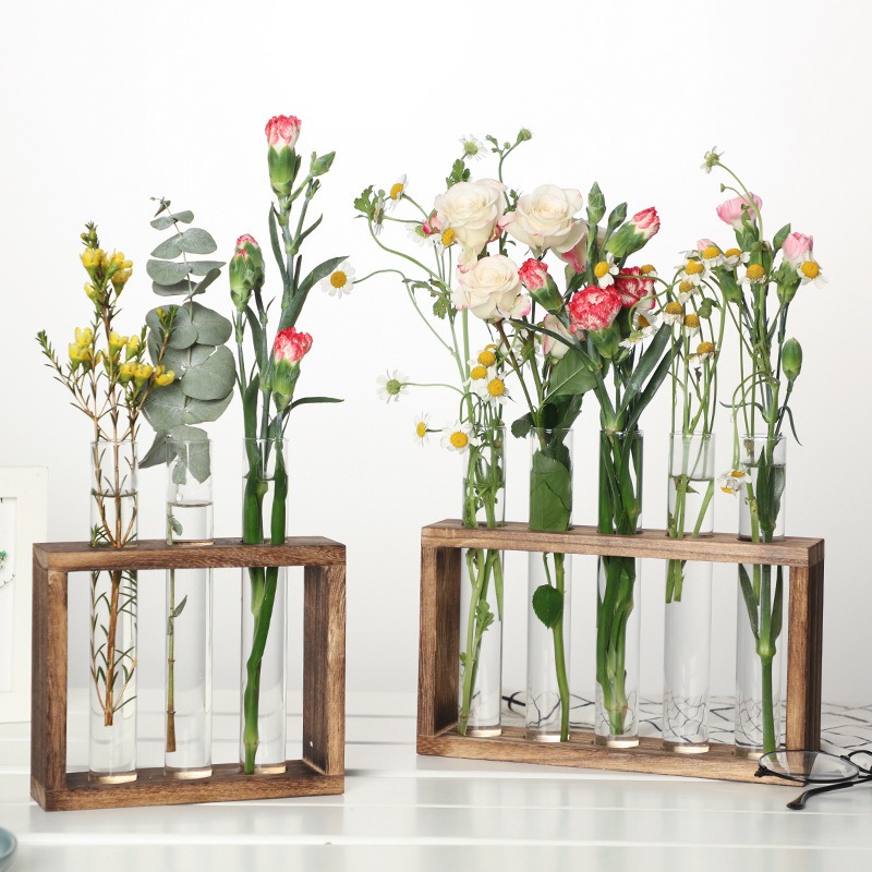 5-Tube Glass Hydroponic Plante - Self-Watering Planter 评论和价格