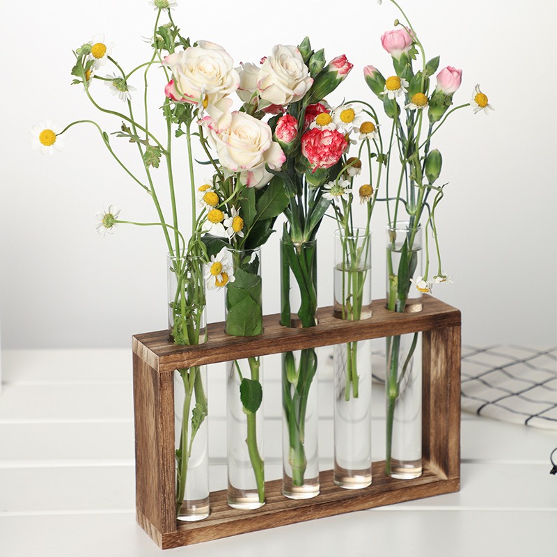 5-Tube Glass Hydroponic Plante - Self-Watering Planter 评论和价格
